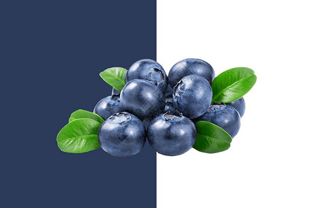 单个水果素材蓝莓水果背景设计图片