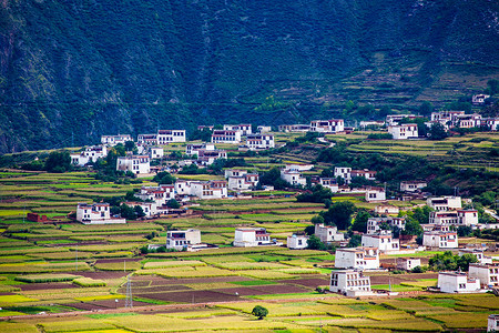 藏族民居背景图片