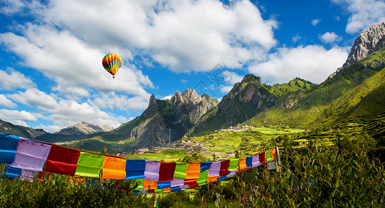 太阳热甘南风景背景