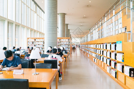 图书馆教育学习浦东图书馆高清图片素材