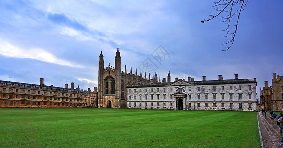 校园天空英国剑桥大学背景