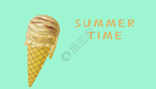 冰淇淋促销展板夏季设计图片