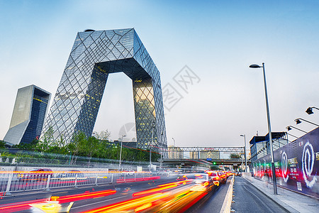 新中央电视台北京中央电视台街景背景