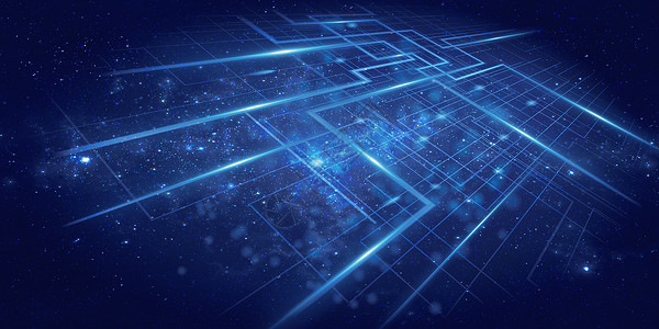 法国广场蓝色科技线条背景设计图片