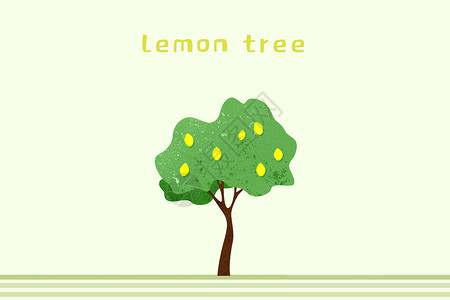 柠檬树背景图片
