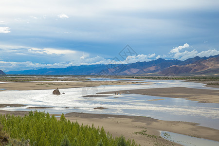 珠穆朗玛西藏风光背景