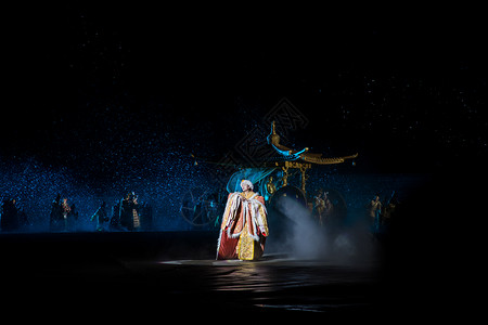 户外舞蹈素材拉萨文成公主大型舞台剧表演场景背景