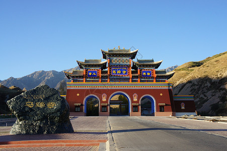 甘肃张掖马蹄寺背景图片