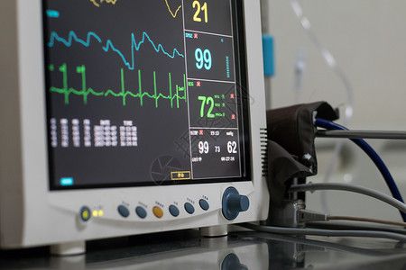 检测仪医疗心率监测仪器背景