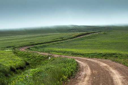 ps路缘素材新疆草原之路背景