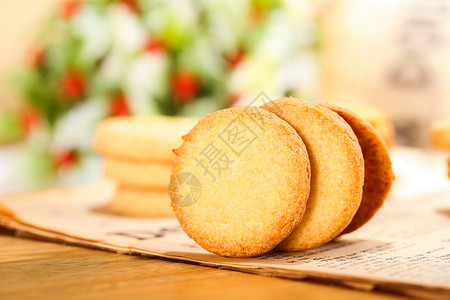 进口食品威化饼干小面包高清图片