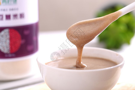 酸奶包装红豆薏米粉背景