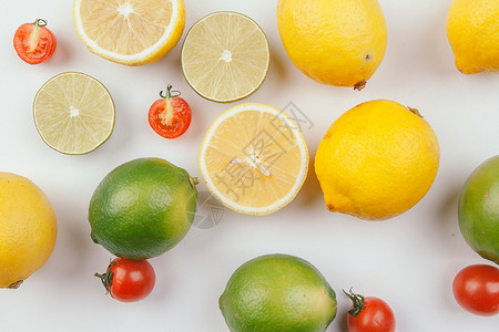 橙子水果茶海报文艺风格水果图片背景