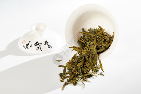 茶叶盒包装展示龙井茶背景