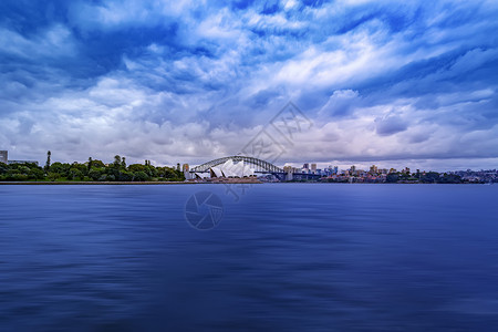 悉尼港湾背景图片