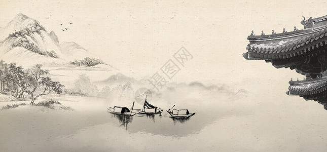 孔子中国古典文化背景设计图片