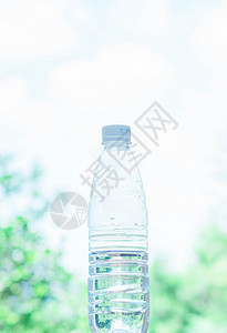 玻璃杯水瓶夏日小清新摄影背景