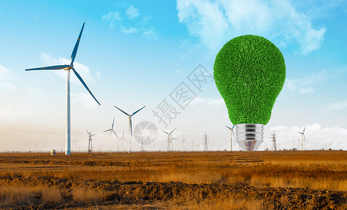 戈壁胡杨能源科技背景设计图片