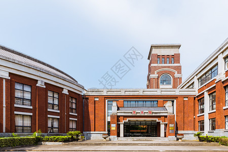 上海华东政法大学教学楼开学季高清图片素材