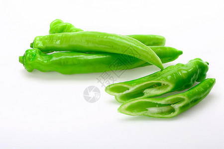 尖椒绿色蔬菜圆青椒高清图片