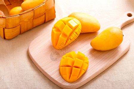 芒果水果芒果肉高清图片