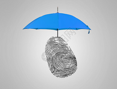 撑雨伞的人身份安全的保护伞创意图设计图片