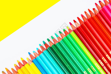 几何彩色线条创意彩色铅笔背景