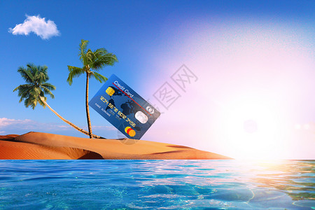 银行卡蓝色银行卡高清图片