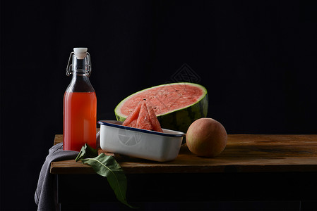 冰西瓜汁西瓜汁切片西瓜设计背景素材背景