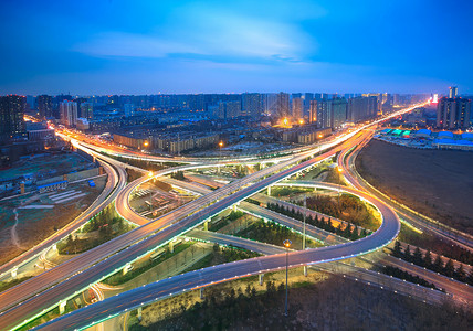 西安都市之门辛家庙立交背景