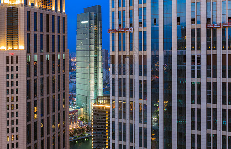 高层玻璃商业建筑外层面背景