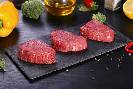 牛里脊食物原料涮锅高清图片
