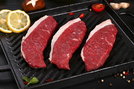 韩式烤牛肉三角肉背景