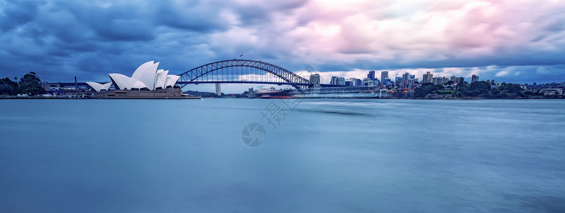 悉尼海湾背景图片