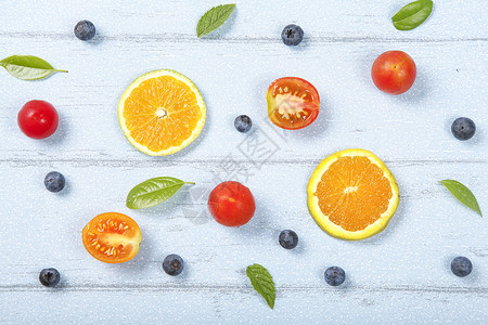 橙切片高清水果背景素材背景