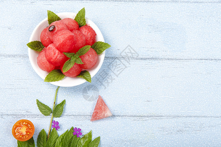 水果设计元素创意西瓜拍摄背景
