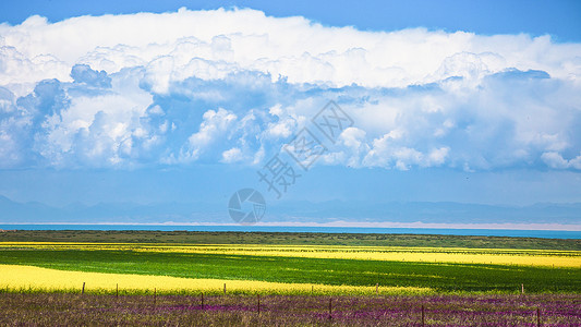 生态文明远方的彩云背景