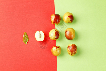 水果设计元素创意冬枣图片背景