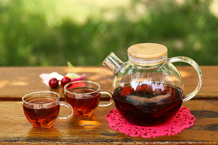 一壶红茶工艺玻璃高清图片