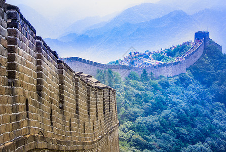中国城墙长城背景