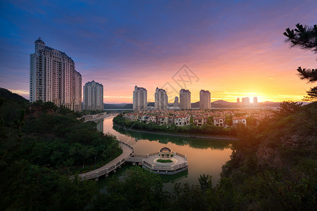 城市风光背景图片