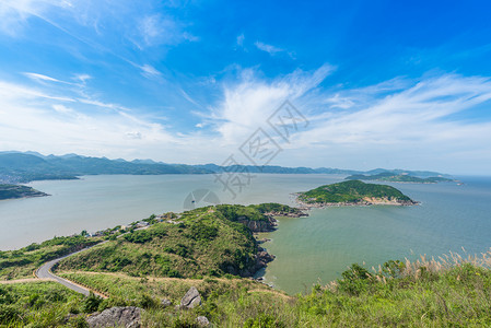 温州苍南海滨风情背景