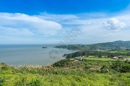 温州苍南海滨风情背景