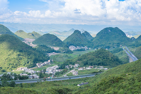 24道拐贵州晴隆二十四道拐背景