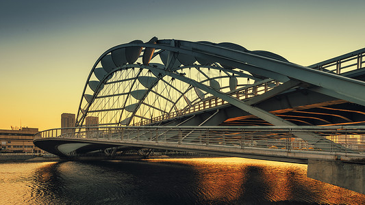 钢结构设计大气磅礴的桥背景