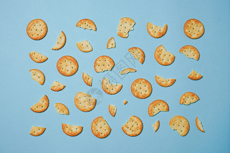 美食排版饼干碎片抠图素材背景