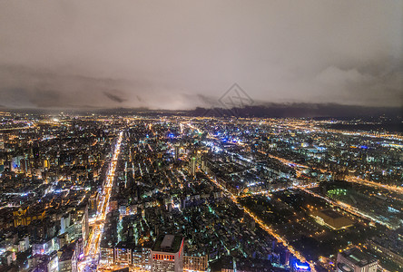 台北夜景城市风光背景图片