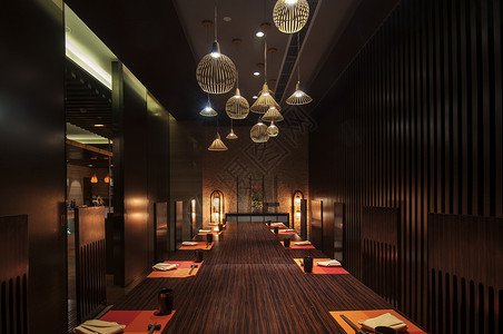 日式餐厅豪华的环境高清图片