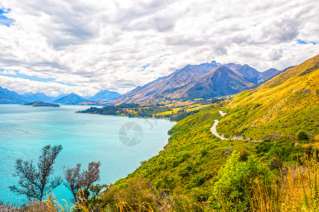 新西兰旅游新西兰仙境格林诺奇美景背景