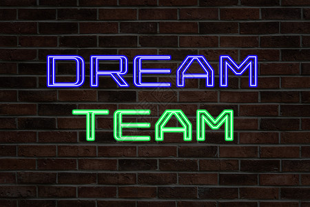 DREAM TEAM 发光字设计图片